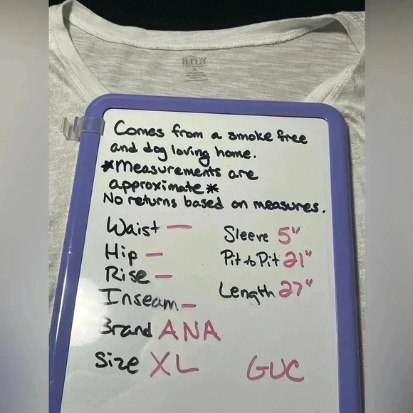 A New Approach size XL white tee with gold print on front and rolled sleeves EUC - Picture 7 of 10